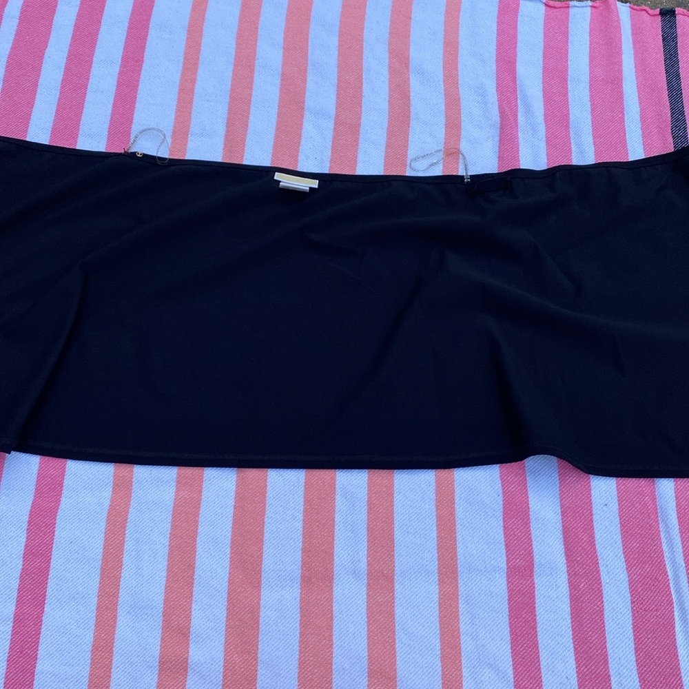 Michael Kors Swim Black belt wrap skirt coverup Vintage (sample piece) NWOT - Picture 6 of 9